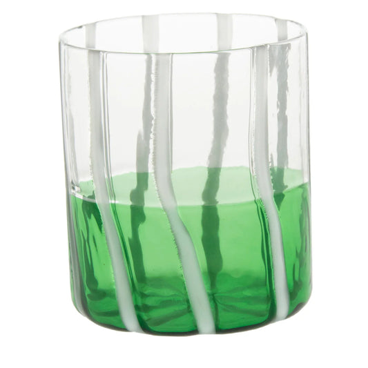 Green & Transparent Mezzo & Mezzo Glass