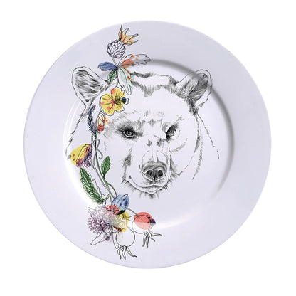 An Ode To The Woods Black Bear Dinner Plate