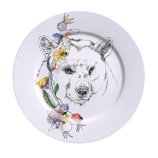 An Ode To The Woods Black Bear Dinner Plate
