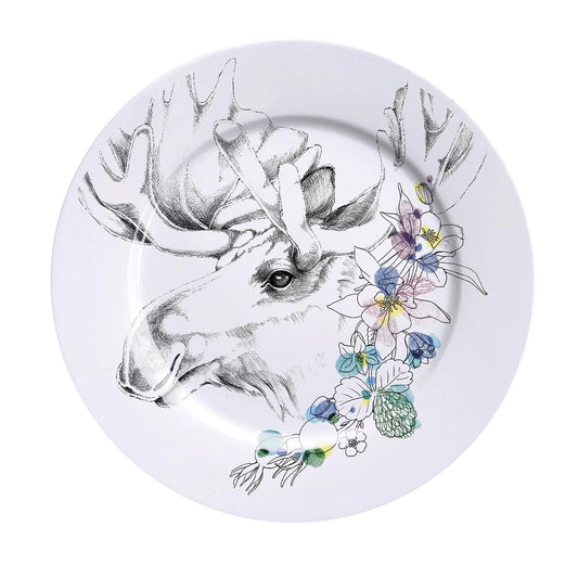 An Ode To The Woods Moose Dinner Plate