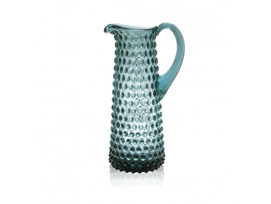 Misty Blue Hobnail Jug Tall