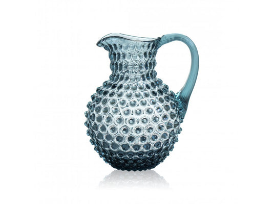 Misty Blue Hobnail Large Jug 2L