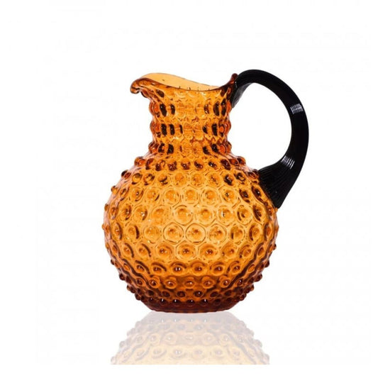 Paris Hobnail Jug 2L Amber + Dark Blue Smoke