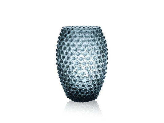 Misty Blue Hobnail Egg Vase