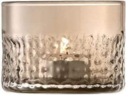 Wicker Tealight Holder taupe