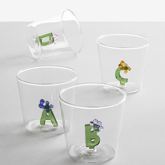 Tumbler - Flowery Letter M