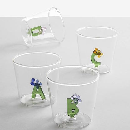 Tumbler - Flowery Letter M