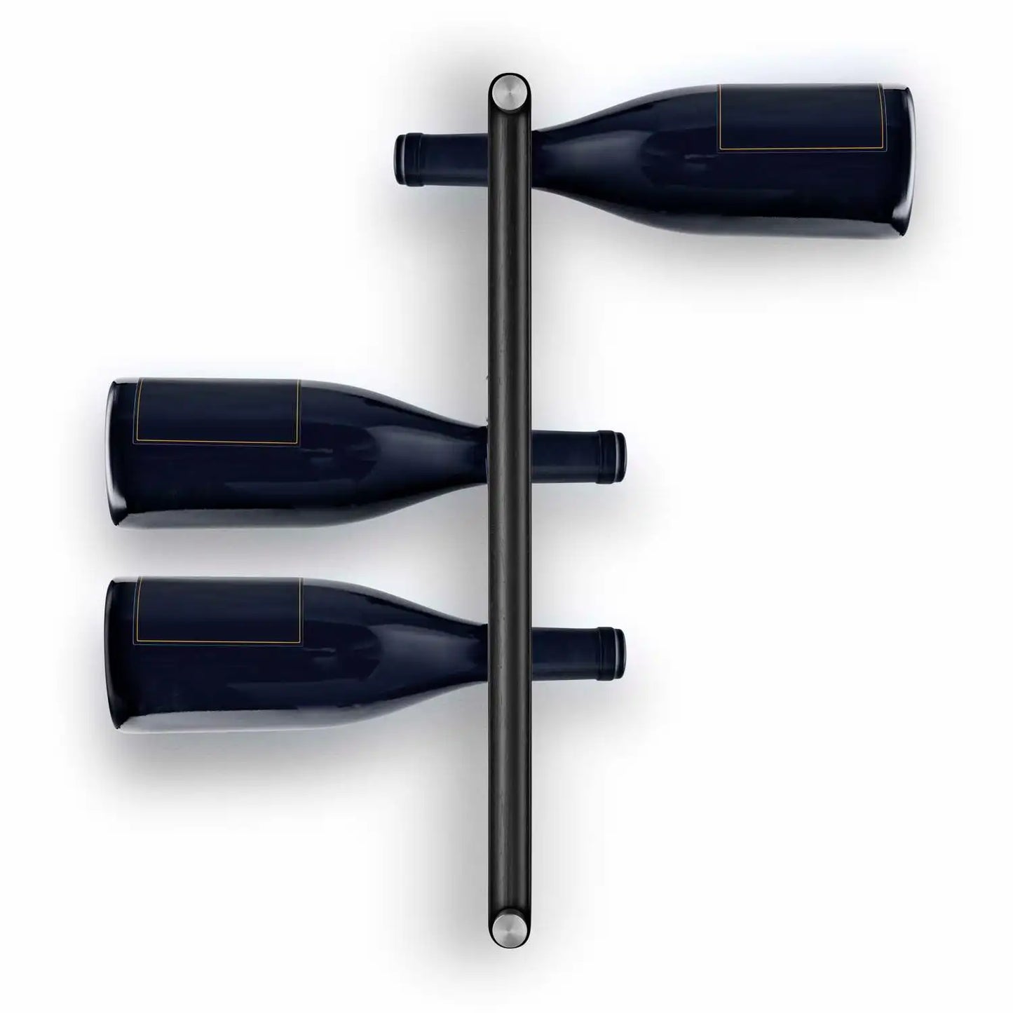 Hanging wine rack black Nordic kitchen