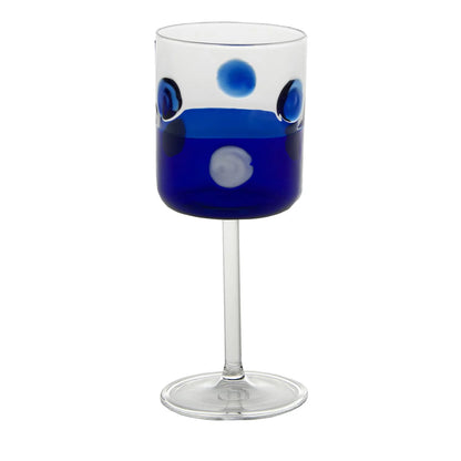 Mezzo & Mezzo Bolle Blue Goblet