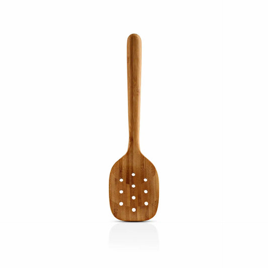 Nordic kitchen Perforated ladle carbonized bamboo