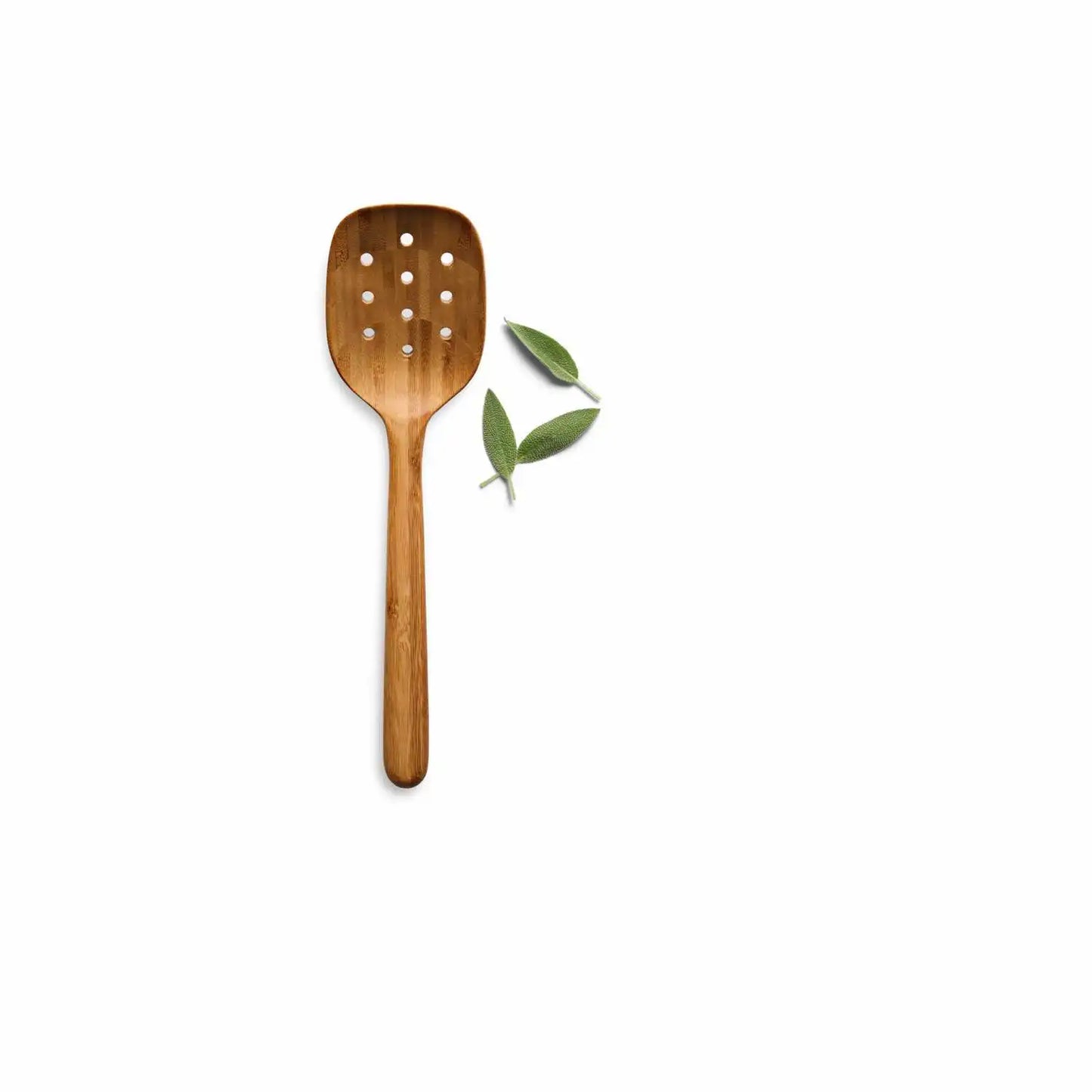 Nordic kitchen Perforated ladle carbonized bamboo