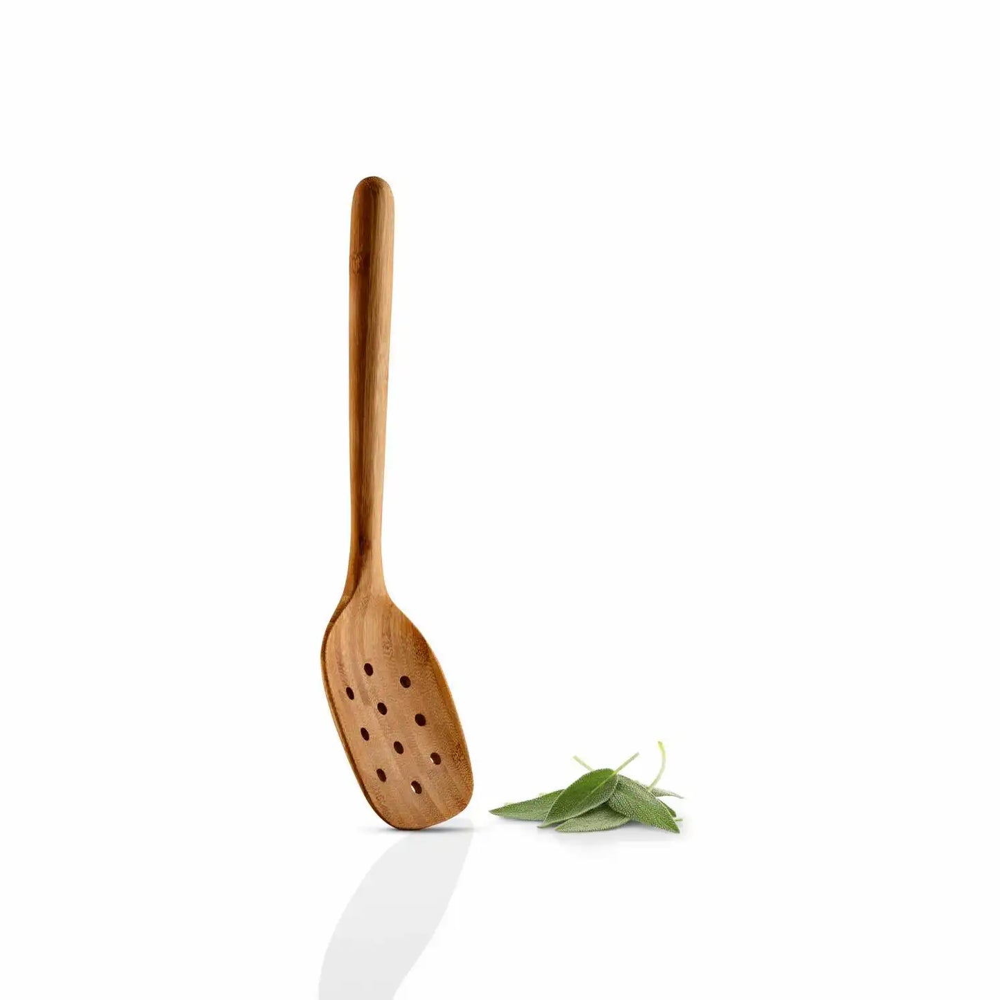Nordic kitchen Perforated ladle carbonized bamboo