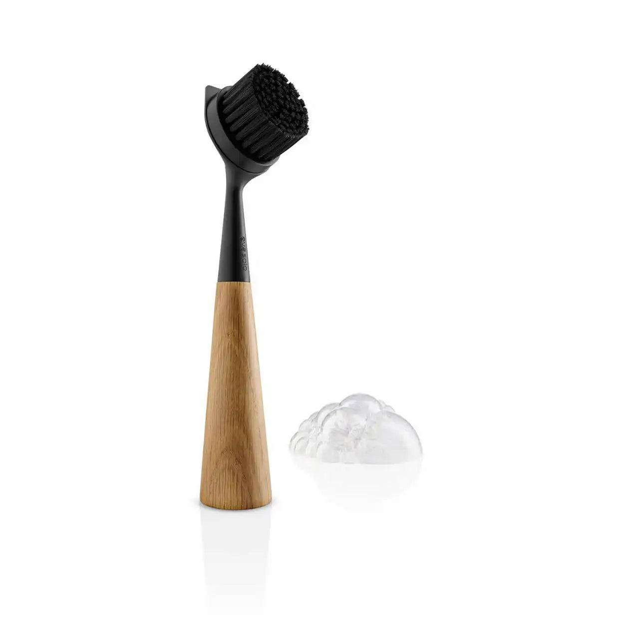 Dish brush nylon - oak/black