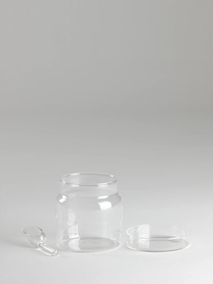 Piuma Sugarpot With Glass Spoon 10.1 Oz