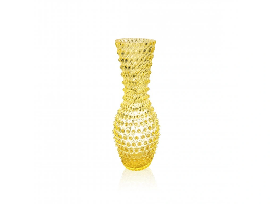 Citrine Hobnail Fugu Vase