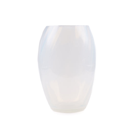 Opaline Elipse Vase Creamy White