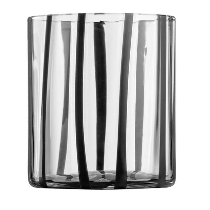 Cyrcus Striped  Murano Glass Tumbler Glass