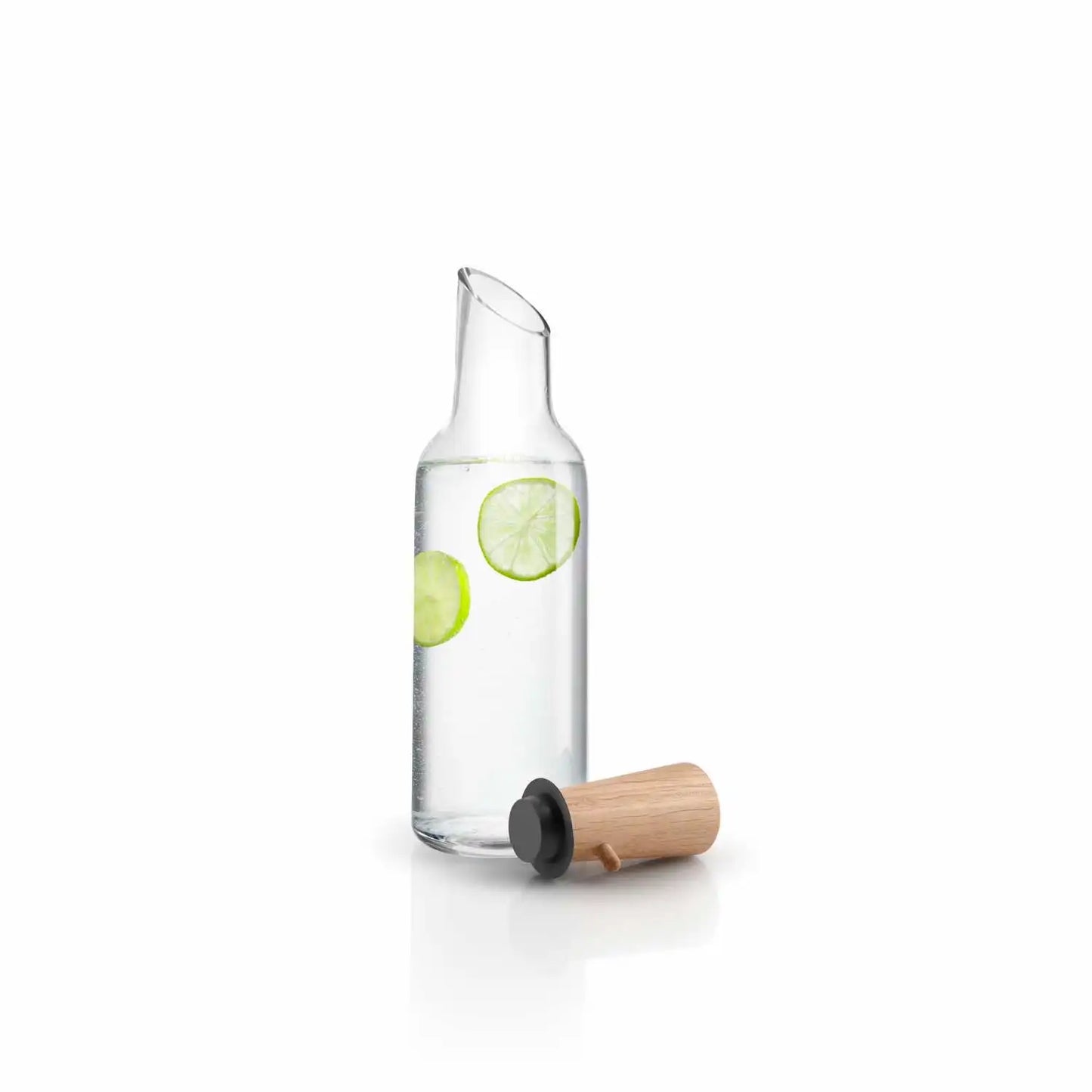 Glass carafe w/wood stopper