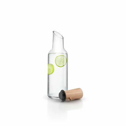 Glass carafe w/wood stopper