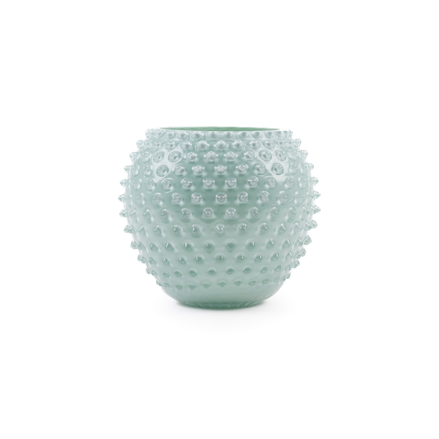 Hobnail Globe Vase 18 cm Scandi Mint