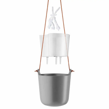 Selfwatering pots hanging Nordic grey