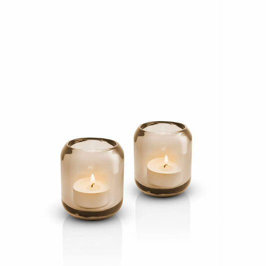 Acorn Tealight Holder 2 Pcs Hazel Brown