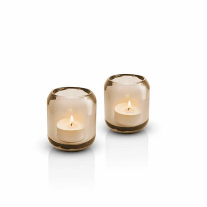 Acorn Tealight Holder 2 Pcs Hazel Brown
