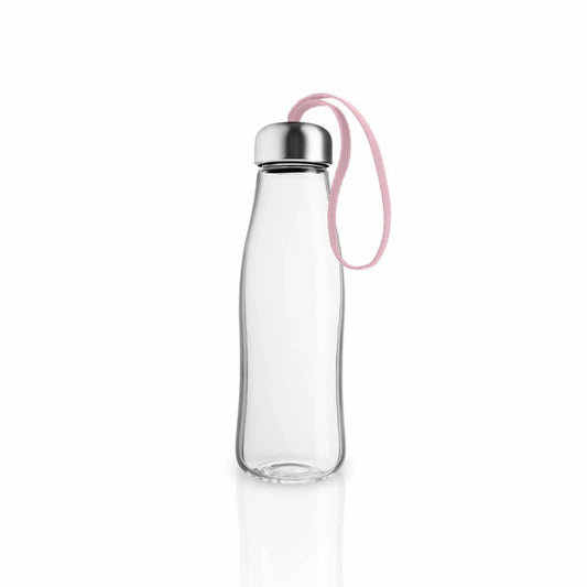 Glass Drinking Bottle Rose Quartz