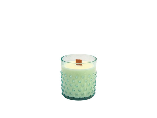 Hobnail Candle Beryl with Honey & Sandalwood