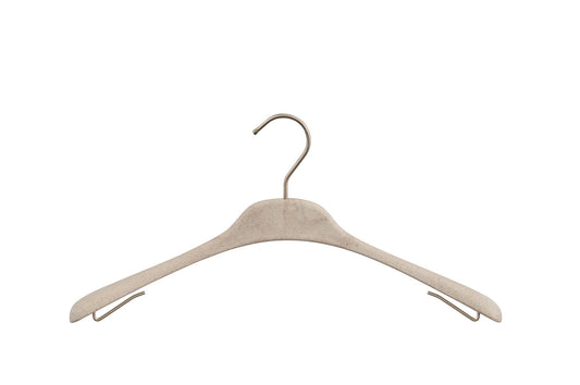 Hanger for shirts, blouses with hooks for shoulder straps