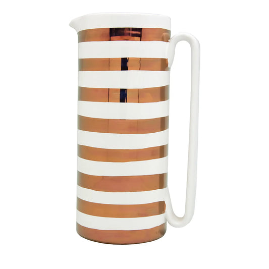 Serlio Gondoliere Copper & White Carafe
