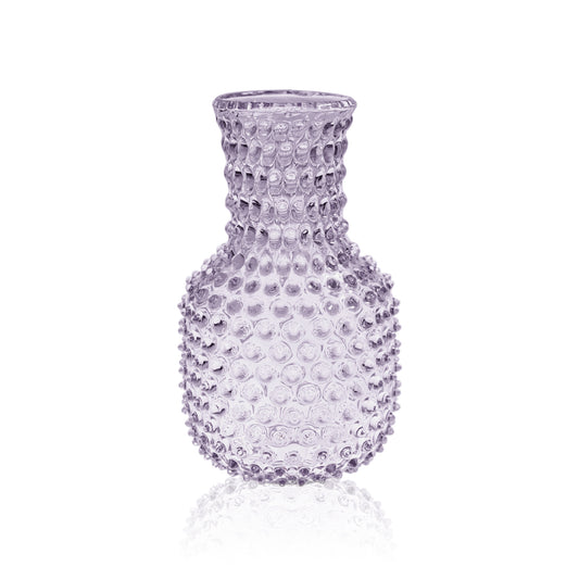 Lilac Hobnail Carafe