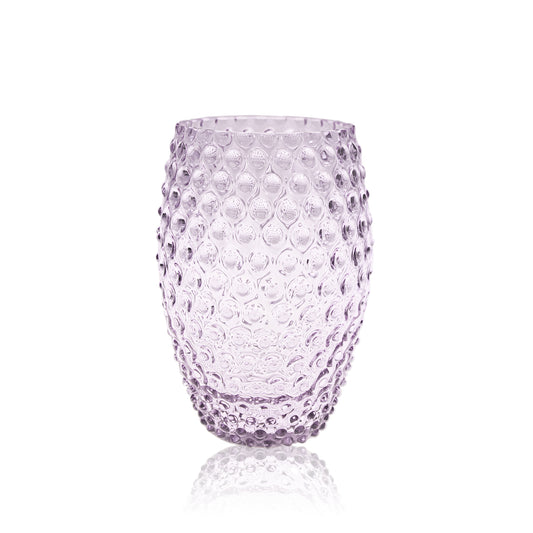 Lilac Hobnail Egg Vase