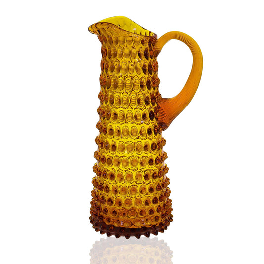 Eiffel Hobnail Jug 1L Amber