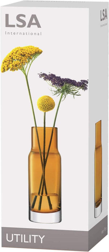 Utility Vase H19cm Amber