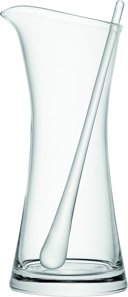 LSA Bar Cocktail Jug & Stirrer 1.2L Clear| 1 Unit | Mouthblown & Handmade Glass | BR25