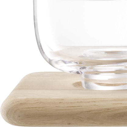 Trio Bowl Set & Oak Base