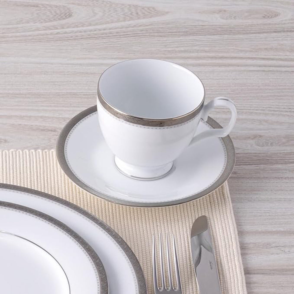 Noritake Charlotta Platinum Dinnerware, Set of 67
