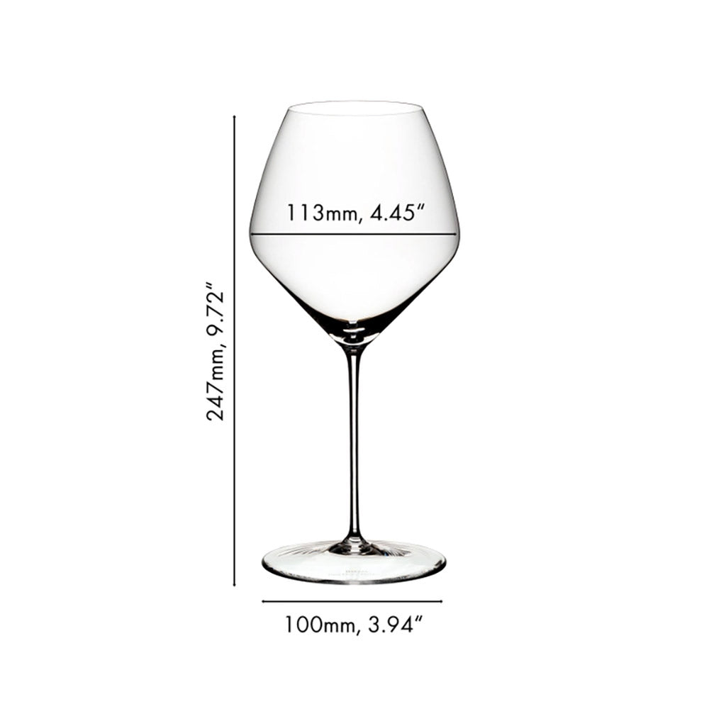 Diamond Glasses with Wide Bowl, Set of 2