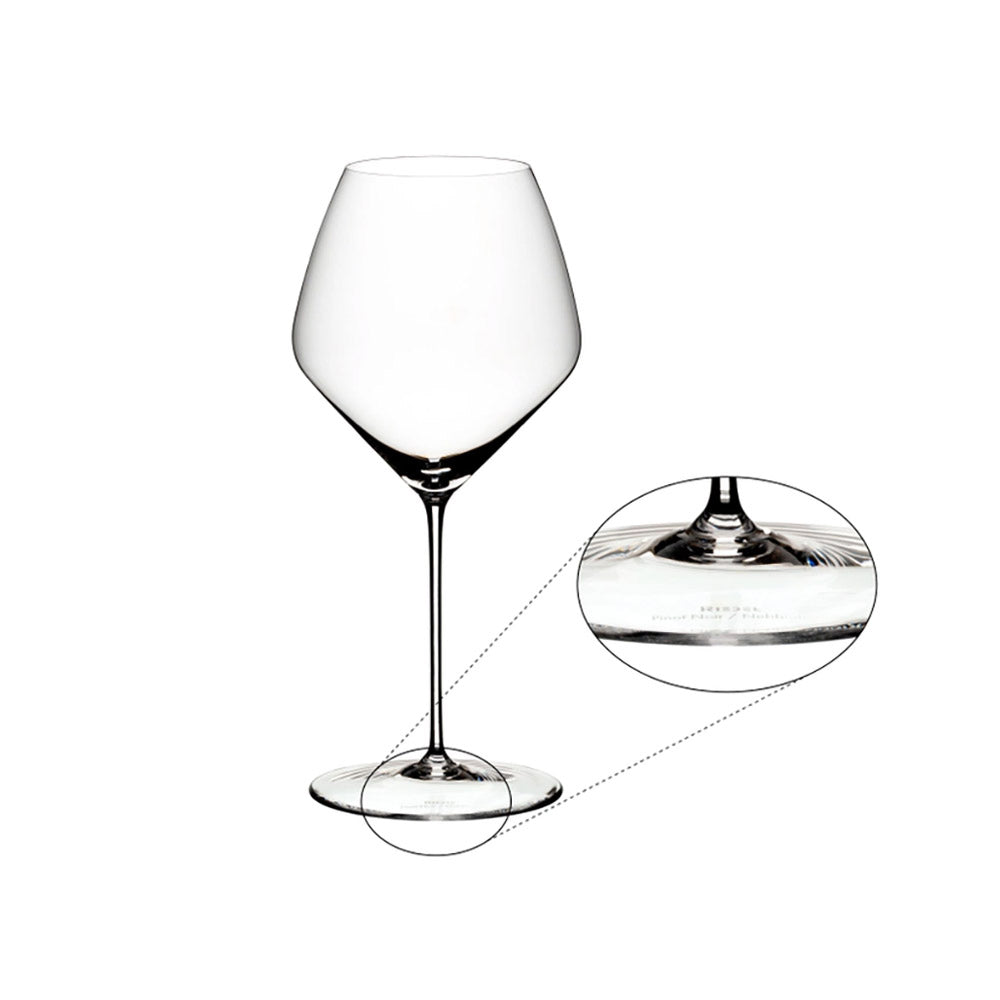 Diamond Glasses with Wide Bowl, Set of 2