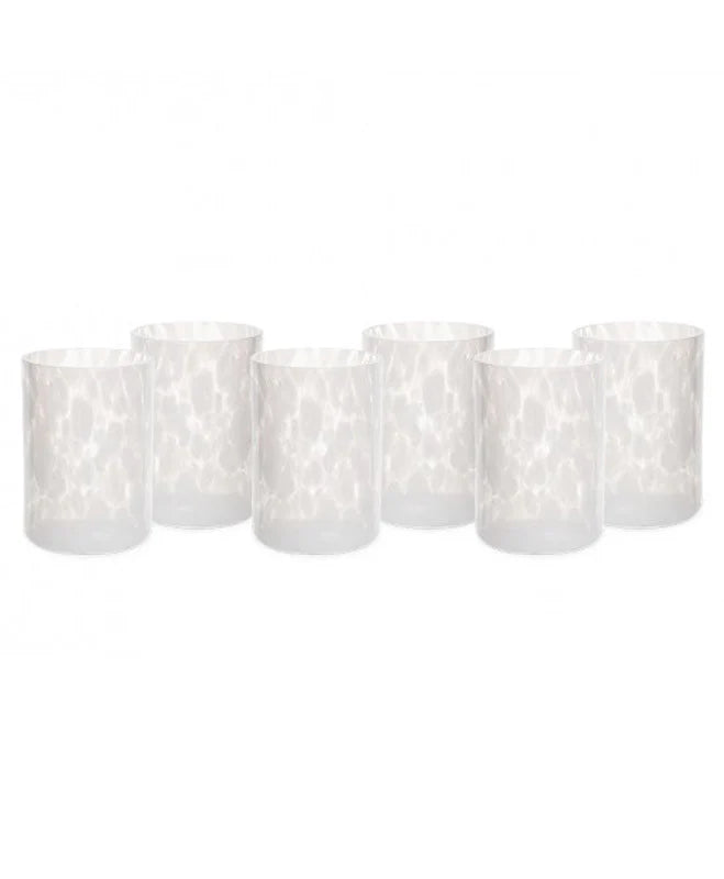 Set of 6 Opaline white Tumblers