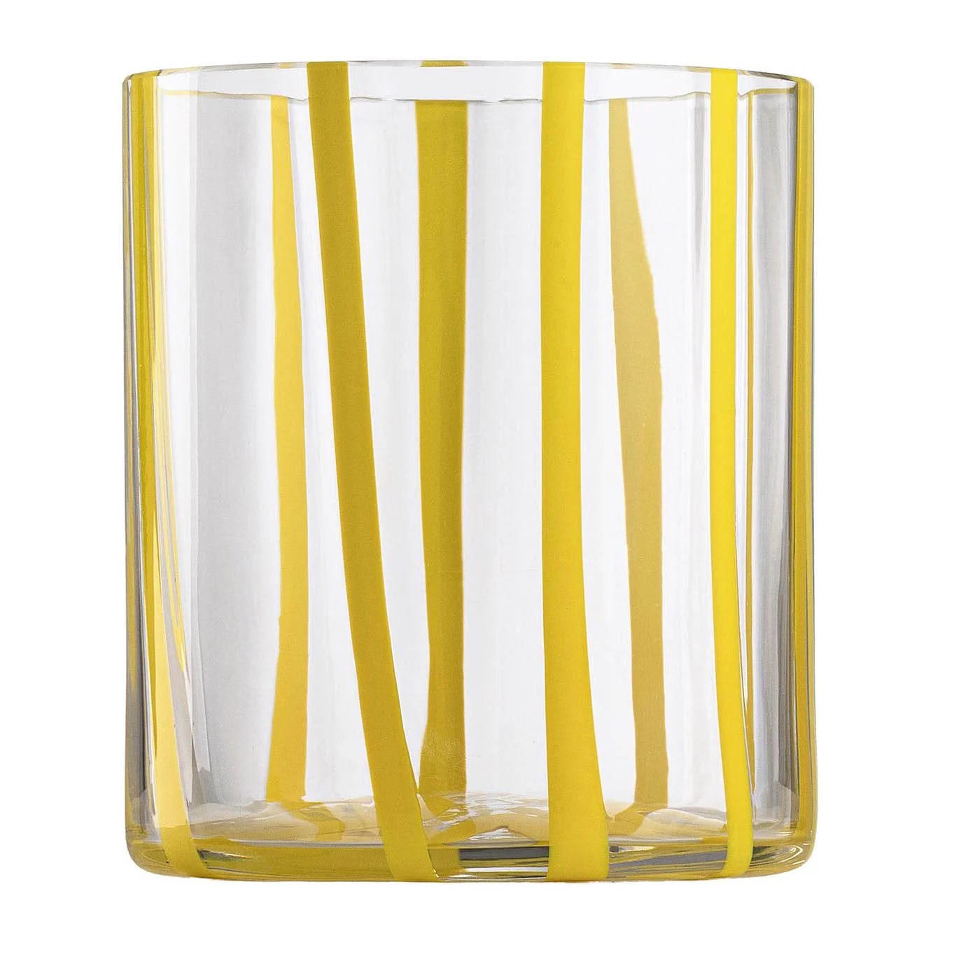 Cyrcus Striped  Murano Glass Tumbler Glass