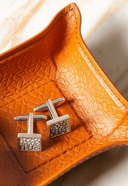 Monogram Valet Tray Square