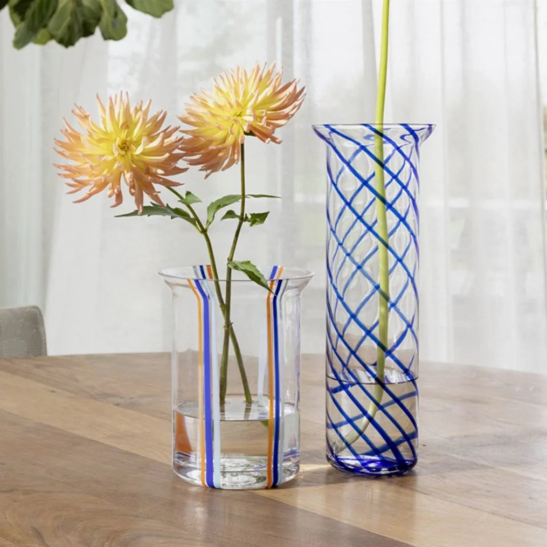 Vase Glass Yogu Spiral