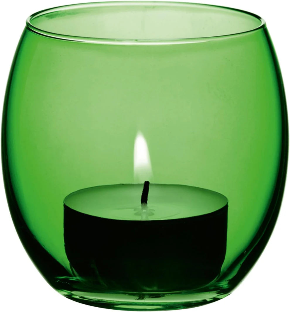 Coro Tealight Holder H6.5cm Leaf Assorted x 4