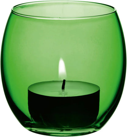 Coro Tealight Holder H6.5cm Leaf Assorted x 4