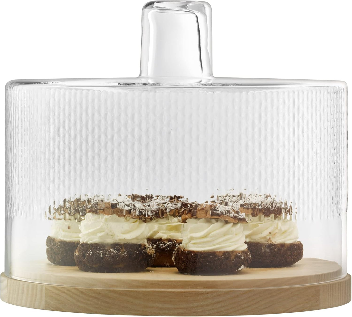 Wicker Dome & Ash Base Ø29cm/H24.5cm Clear