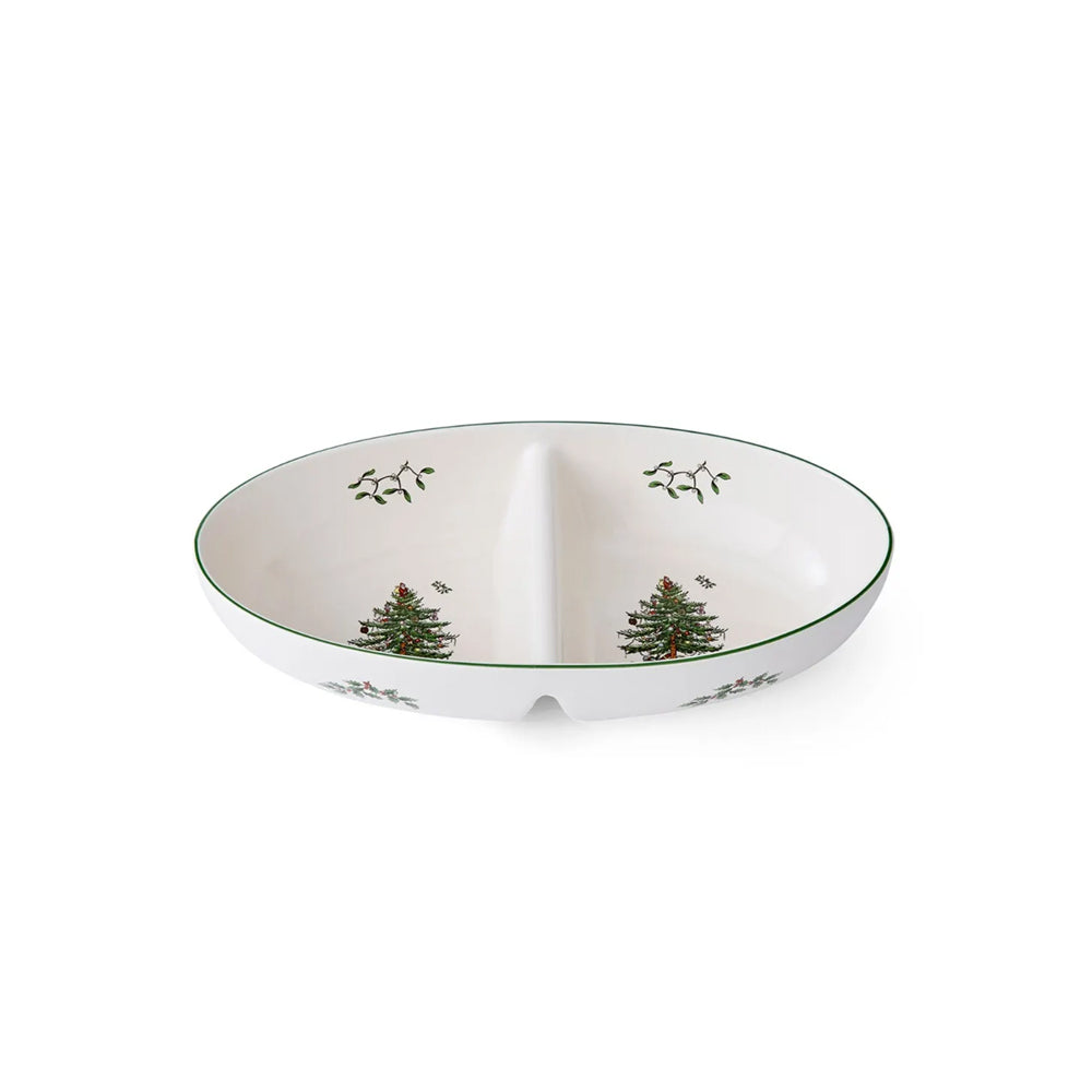 Spode Christmas Tree Divided Serving Plate