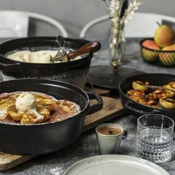 Stackable Cast Iron Cookware, Set of 3
