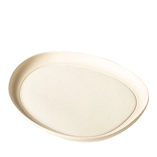 Maris Medium Round White Tray